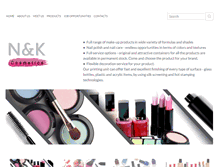 Tablet Screenshot of n-k-cosmetics.com